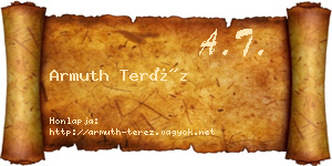 Armuth Teréz névjegykártya